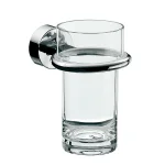 Стакан для зубных щеток Emco Rondo 2, хром/стекло (4520 001 00) - Фото 1